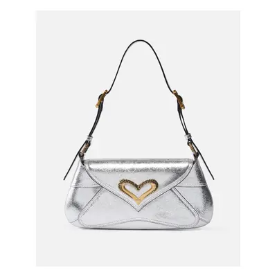 Pinko, Sac porté épaule 520 Bag en cuir lamé, Argent-vieil or, U