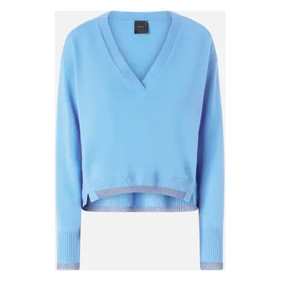 Pinko, Pull en cachemire et lurex, Bleu ciel-pervenche, XS