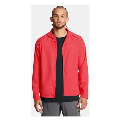 Veste à capuche Under Armour Launch pour homme Racer Rouge / Noir / réfléchissant L