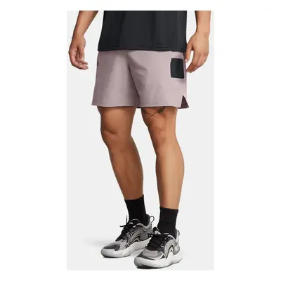 Short Under Armour Zone Woven pour homme Tetra Gris / Noir / Noir XXL