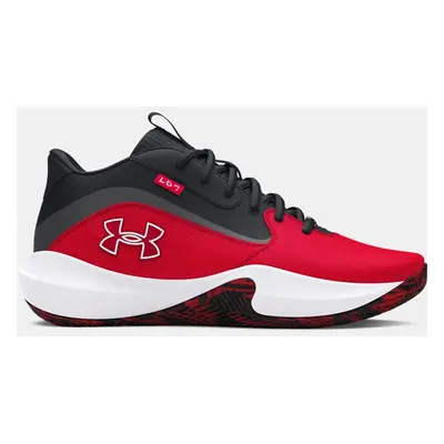 Chaussure de basket Under Armour Lockdown 7 unisexe Rouge / Noir / Blanc 44.5