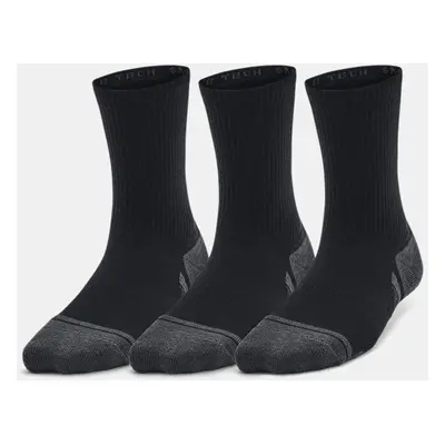 Lot de 3 paires de chaussettes hautes Under Armour Performance Tech pour enfant Noir / Noir / Je