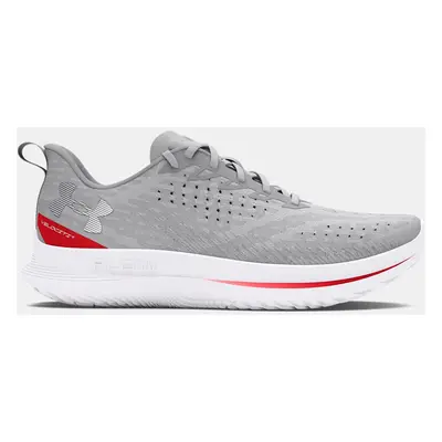 Chaussure de course Under Armour Velociti 4 pour homme Halo Gris / Racer Rouge / Blanc 42.5