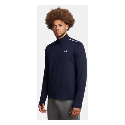 Haut ¼ zip pour temps froid Under Armour Vanish pour homme Midnight Bleu Marine / réfléchissant 