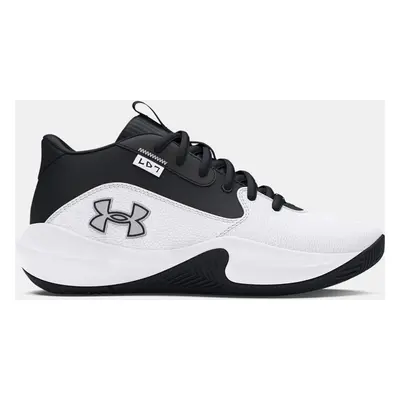 Chaussure de basket Grade School Under Armour Lockdown 7 Blanc / Noir / Noir 35.5