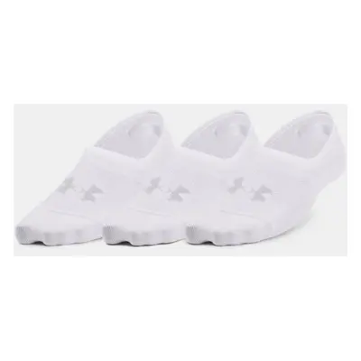 Lot de 3 paires de chaussettes basses doublées Under Armour Breathe Lite Ultra pour femme Blanc 