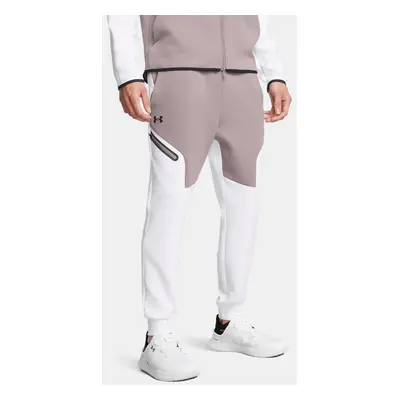 Pantalon de jogging Under Armour Unstoppable Fleece pour homme Tetra Gris / Blanc / Noir L