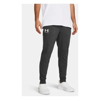 Pantalon de jogging Under Armour Rival Terry pour homme Castlerock Light Heather / Onyx Blanc S