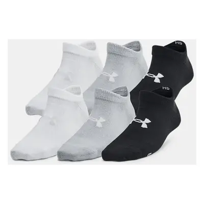 Chaussettes invisibles Under Armour Essential pour enfant (lot de 6 paires) Noir / Noir / Halo G