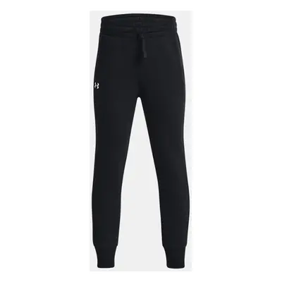 Pantalon de jogging Under Armour Rival Fleece pour fille Noir / Blanc YMD (137 - 149 cm)