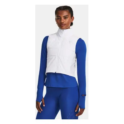 Veste sans manches isolante Under Armour Storm Session Run pour femme Blanc / réfléchissant M