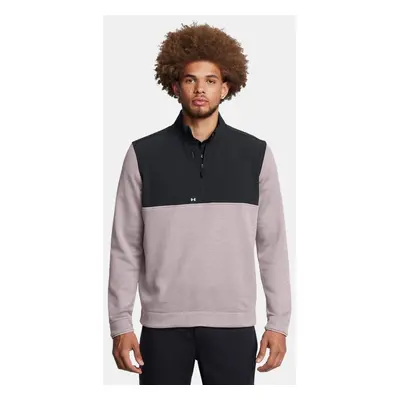 Haut ½ zip Under Armour Drive Storm SweaterFleece pour homme Tetra Gris / Gris Matter / Blanc L