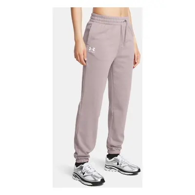 Pantalon de jogging Under Armour Rival Terry pour femme Tetra Gris / Blanc XXL