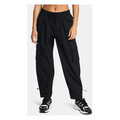 Pantalon Under Armour Crinkle Woven pour femme Noir / Noir L