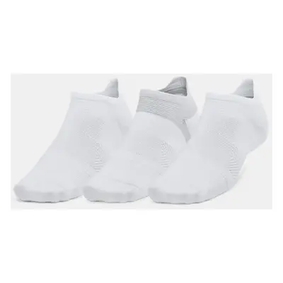 Chaussettes invisibles Under Armour ArmourDry™ Run Lite unisexes (lot de 3 paires) Blanc / Blanc