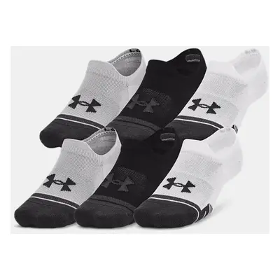 Lot de 3 paires de socquettes ultra-basses Under Armour Performance Tech unisexes Mod Gris / Bla