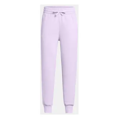 Pantalon de jogging Under Armour Rival Fleece pour fille Salt Mauve / Blanc YXL (160 - 170 cm)