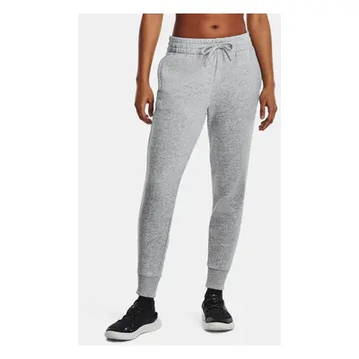 Pantalon de jogging Under Armour Rival Fleece pour femme Mod Gris Light Heather / Blanc S