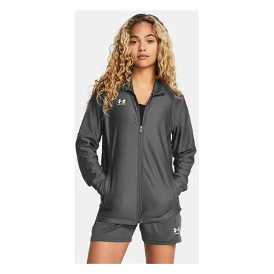 Veste de survêtement Under Armour Challenger pour femme Castlerock / Blanc M