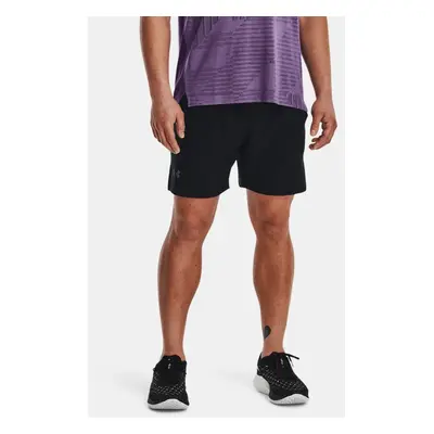 Short 2-en-1 Under Armour Launch Elite 18 cm pour homme Noir / Noir / réfléchissant 3XL