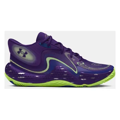 Chaussure de basket mi-montante Under Armour Spawn 6 Start Of Season unisexe Mauve / Tech Bleu /