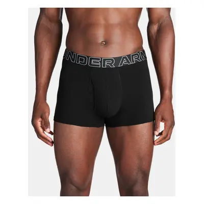 Boxer Under Armour Performance en coton Boxerjock® 8 cm pour homme (lot de 3) Noir / Noir / Acie