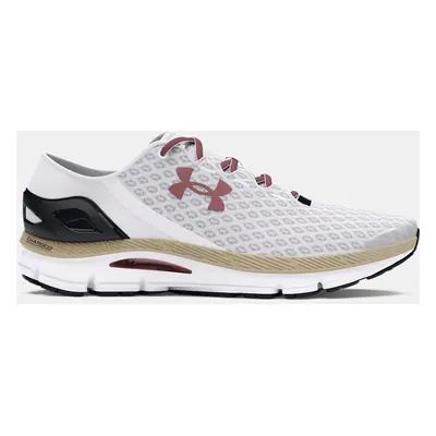 Chaussure de course Under Armour SpeedForm™ Gemini unisexe Blanc / Halo Gris / Tosca Marron 36