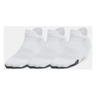 Chaussettes invisibles à languette Under Armour Breathe pour femme (lot de 3 paires) Blanc / Bla