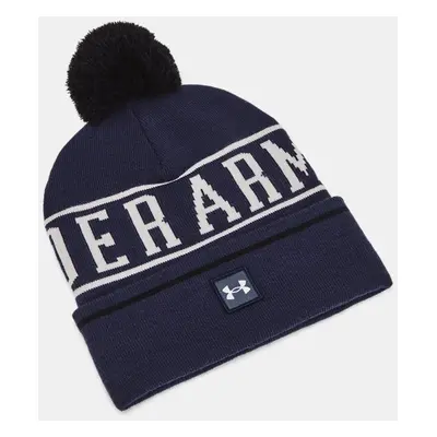 Bonnet à pompon Under Armour Halftime pour homme Midnight Bleu Marine / Summit Blanc / Blanc TAI