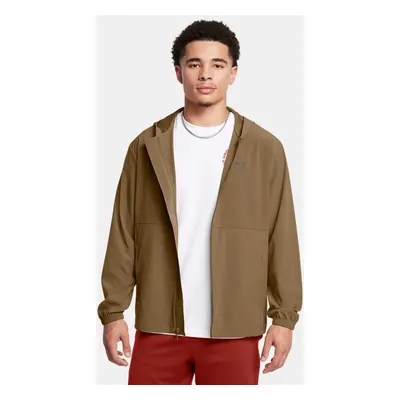 Veste coupe-vent Under Armour Vibe Woven pour homme Coyote / Noir L