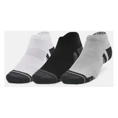 Lot de 3 paires de chaussettes basses Under Armour Performance Tech unisexes Mod Gris / Blanc / 