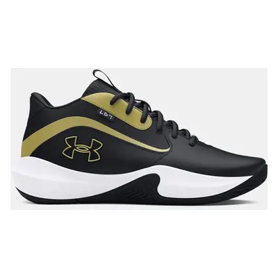 Chaussure de basket Under Armour Lockdown 7 unisexe Noir / Noir / Metallique Or 44.5