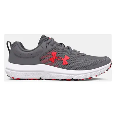 Chaussure de course Grade School Under Armour Assert 10 pour garçon Titan Gris / Noir / Racer Ro