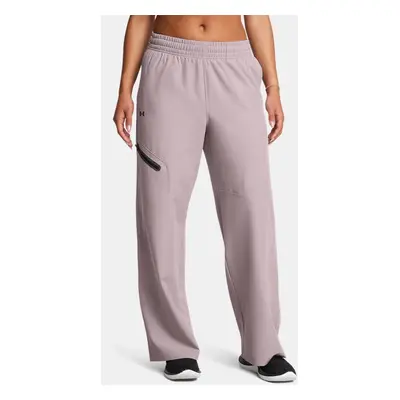 Pantalon ample Under Armour Unstoppable Woven pour femme Tetra Gris / Noir S