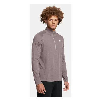 Haut ½ zip texturé Under Armour Tech™ pour homme Tetra Gris / Blanc XL