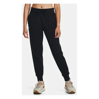 Pantalon de jogging Under Armour Rival Fleece pour femme Noir / Blanc S