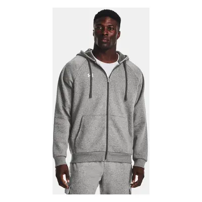 Sweat à capuche entièrement zippé Under Armour Rival Fleece pour homme Castlerock Light Heather 