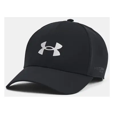 Casquette Under Armour Driver Rain Stretch Fit pour homme Noir / Metallique Argent L/XL