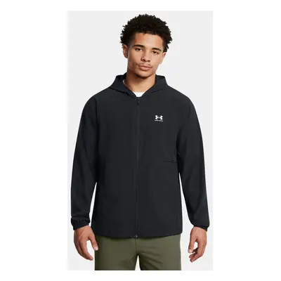 Veste coupe-vent Under Armour Vibe Woven pour homme Noir / Blanc L