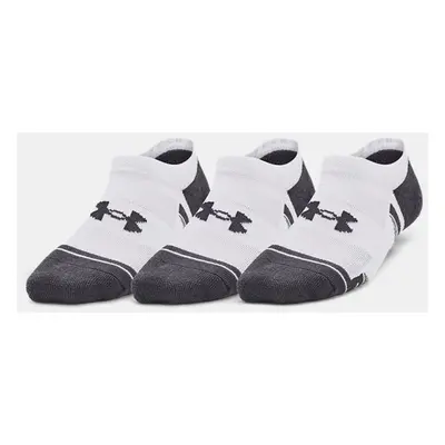 Lot de 3 paires de chaussettes invisibles Under Armour Performance Tech pour enfant Blanc / Blan