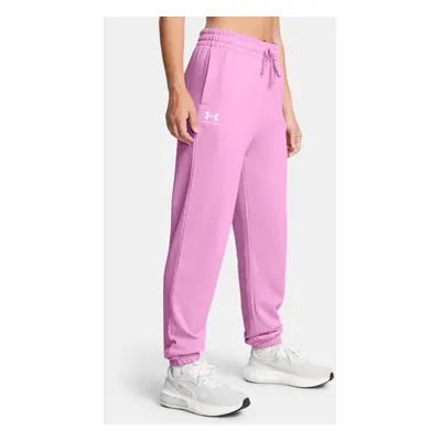 Pantalon de jogging Under Armour Rival Terry pour femme Stellar Rose / Blanc M