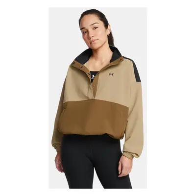 Pull-over Under Armour ArmourSport Swoven pour femme Camel / Coyote / Noir L