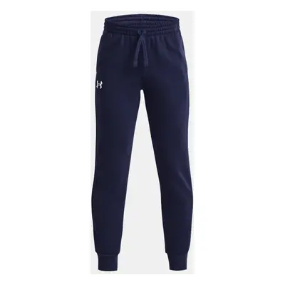 Pantalon de jogging Under Armour Rival Fleece pour garçon Midnight Bleu Marine / Blanc YLG (149 