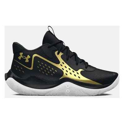 Chaussure de basket Grade School Under Armour Jet '23 Noir / Noir / Metallique Or 38