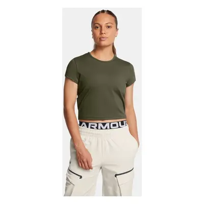 Tee-shirt court Under Armour Meridian pour femme Marine OD Vert / Marine OD Vert L