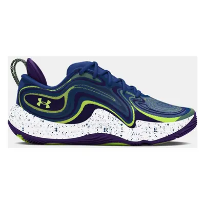 Chaussure de basket Under Armour Spawn 6 Start Of Season unisexe Tech Bleu / Morph Vert / Mauve 