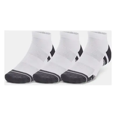 Lot de 3 paires de chaussettes basses Under Armour Performance Tech unisexes Blanc / Blanc / Jet