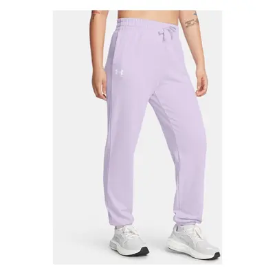 Pantalon de jogging Under Armour Rival Terry pour femme Salt Mauve / Blanc M