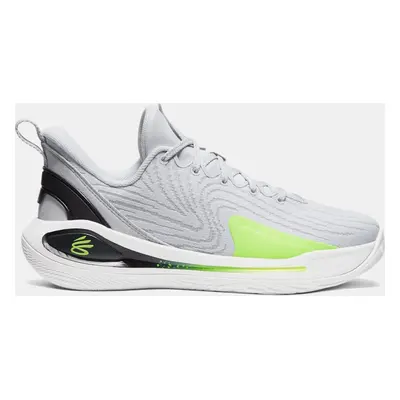 Chaussure de basket Grade School Curry 12 Halo Gris / Noir / High Vis Jaune 35.5