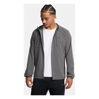 Veste coupe-vent Under Armour Stretch Woven pour homme Castlerock / Noir L